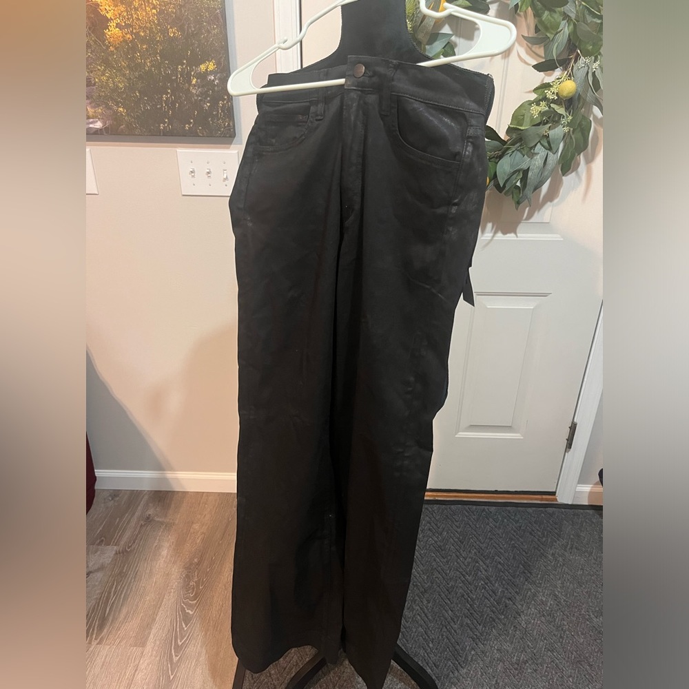 Joe's Jeans Black Wide-Leg Jeans